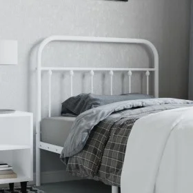 White metal headboard 100 cm by vidaXL, Headboards and footboards - Ref: Foro24-352656, Price: 30,59 €, Discount: %