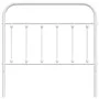 Kopfteil aus weißem Metall, 100 cm von vidaXL, Kopf- und Fußteile - Ref: Foro24-352656, Preis: 30,59 €, Rabatt: %