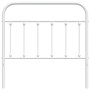 Kopfteil aus weißem Metall, 100 cm von vidaXL, Kopf- und Fußteile - Ref: Foro24-352656, Preis: 31,10 €, Rabatt: %