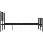 Estructura de cama cabecero y estribo metal negro 160x200 cm de vidaXL, Camas y somieres - Ref: Foro24-352501, Precio: 117,14...
