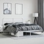 Bettgestell aus Metall mit weißem Kopfteil 180x200 cm von vidaXL, Betten und Lattenroste - Ref: Foro24-352631, Preis: 126,41 ...