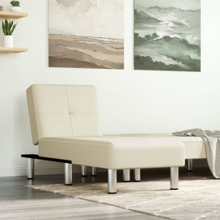 Cream Faux Leather Daybed by vidaXL, Daybeds - Ref: Foro24-352850, Price: 165,36 €, Discount: %