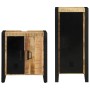 Juego de muebles de baño 2 pcs Marrón Madera de mango maciza