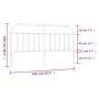 Kopfteil aus weißem Metall, 160 cm von vidaXL, Kopf- und Fußteile - Ref: Foro24-353719, Preis: 36,31 €, Rabatt: %