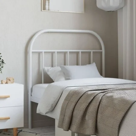Cabecero de metal blanco 80 cm de vidaXL, Cabeceros y pies de cama - Ref: Foro24-353711, Precio: 24,83 €, Descuento: %