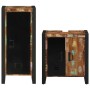 Juego de muebles de baño con estante madera maciza reciclada