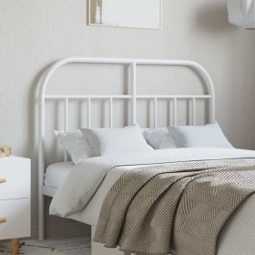 White metal headboard 120 cm by vidaXL, Headboards and footboards - Ref: Foro24-353715, Price: 29,54 €, Discount: %