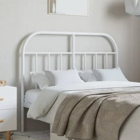White metal headboard 120 cm by vidaXL, Headboards and footboards - Ref: Foro24-353715, Price: 29,12 €, Discount: %