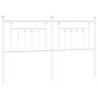 Cabecero de metal blanco 180 cm de vidaXL, Cabeceros y pies de cama - Ref: Foro24-353622, Precio: 53,24 €, Descuento: %
