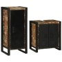 Juego de muebles de baño 2 pcs Madera reciclada maciza