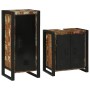 Juego de muebles de baño 2 pcs Madera reciclada maciza