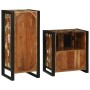 Juego de muebles de baño 2 pcs Madera reciclada maciza