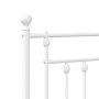 Kopfteil aus weißem Metall, 180 cm von vidaXL, Kopf- und Fußteile - Ref: Foro24-353622, Preis: 54,38 €, Rabatt: %