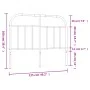 Kopfteil aus weißem Metall, 120 cm von vidaXL, Kopf- und Fußteile - Ref: Foro24-353715, Preis: 29,12 €, Rabatt: %