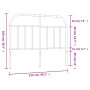 Kopfteil aus weißem Metall, 120 cm von vidaXL, Kopf- und Fußteile - Ref: Foro24-353715, Preis: 29,54 €, Rabatt: %