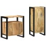 Juego de muebles de baño 2 pcs Marrón Madera de mango maciza
