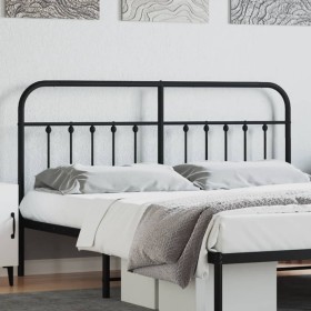 Kopfteil aus schwarzem Metall, 160 cm von vidaXL, Kopf- und Fußteile - Ref: Foro24-352613, Preis: 55,53 €, Rabatt: %