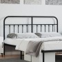Kopfteil aus schwarzem Metall, 160 cm von vidaXL, Kopf- und Fußteile - Ref: Foro24-352613, Preis: 55,53 €, Rabatt: %
