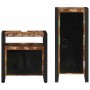 Juego de muebles de baño 2 pcs Madera reciclada maciza