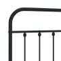 Cabecero de metal negro 160 cm de vidaXL, Cabeceros y pies de cama - Ref: Foro24-352613, Precio: 54,39 €, Descuento: %