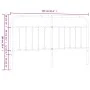 Cabecero de metal negro 160 cm de vidaXL, Cabeceros y pies de cama - Ref: Foro24-352613, Precio: 54,39 €, Descuento: %