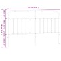 Kopfteil aus schwarzem Metall, 160 cm von vidaXL, Kopf- und Fußteile - Ref: Foro24-352613, Preis: 55,53 €, Rabatt: %
