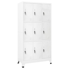 Taquilla con 9 compartimentos acero 90x45x180 cm