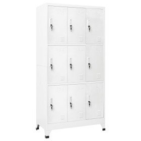 Taquilla con 9 compartimentos acero 90x45x180 cm