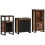 Juego de muebles de baño 3 pcs Madera reciclada maciza