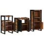 Juego de muebles de baño 3 pcs Madera reciclada maciza