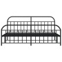 Estructura de cama cabecero y estribo metal negro 200x200 cm de vidaXL, Camas y somieres - Ref: Foro24-353660, Precio: 132,30...