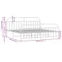 Black metal headboard and footboard bed frame 200x200 cm by vidaXL, Beds and slatted bases - Ref: Foro24-353660, Price: 130,3...