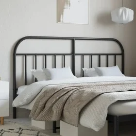 Kopfteil aus schwarzem Metall, 160 cm von vidaXL, Kopf- und Fußteile - Ref: Foro24-353670, Preis: 36,66 €, Rabatt: %