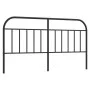 Black metal headboard 160 cm by vidaXL, Headboards and footboards - Ref: Foro24-353670, Price: 36,69 €, Discount: %
