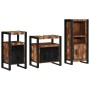 Juego de muebles de baño 3 pcs Madera reciclada maciza