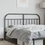 Black metal headboard 160 cm by vidaXL, Headboards and footboards - Ref: Foro24-353670, Price: 36,69 €, Discount: %