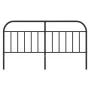 Black metal headboard 160 cm by vidaXL, Headboards and footboards - Ref: Foro24-353670, Price: 36,69 €, Discount: %