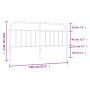 Kopfteil aus schwarzem Metall, 160 cm von vidaXL, Kopf- und Fußteile - Ref: Foro24-353670, Preis: 37,30 €, Rabatt: %