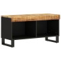 Mueble de TV madera maciza de mango 85x33x43,5 cm de vidaXL, Almacenamiento para CD y DVD - Ref: Foro24-352893, Precio: 99,20...