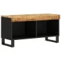 Mueble de TV madera maciza de mango 85x33x43,5 cm de vidaXL, Almacenamiento para CD y DVD - Ref: Foro24-352893, Precio: 97,31...