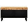 Mueble de TV madera maciza de mango 85x33x43,5 cm de vidaXL, Almacenamiento para CD y DVD - Ref: Foro24-352893, Precio: 99,20...