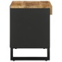 Mueble de TV madera maciza de mango 85x33x43,5 cm de vidaXL, Almacenamiento para CD y DVD - Ref: Foro24-352893, Precio: 99,20...