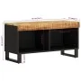 Mueble de TV madera maciza de mango 85x33x43,5 cm de vidaXL, Almacenamiento para CD y DVD - Ref: Foro24-352893, Precio: 97,31...