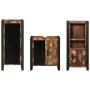 Juego de muebles de baño 3 pcs Madera reciclada maciza