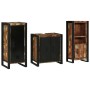 Juego de muebles de baño 3 pcs Madera reciclada maciza