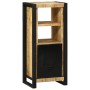 Juego de muebles de baño 3 pcs Marrón Madera de mango maciza