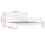 Metal bed frame with headboard and footboard white 193x203 cm by vidaXL, Beds and slatted bases - Ref: Foro24-353610, Price: ...