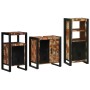 Juego de muebles de baño 3 pcs Madera reciclada maciza
