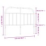 Kopfteil aus schwarzem Metall, 120 cm von vidaXL, Kopf- und Fußteile - Ref: Foro24-353666, Preis: 32,90 €, Rabatt: %