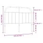 Kopfteil aus schwarzem Metall, 120 cm von vidaXL, Kopf- und Fußteile - Ref: Foro24-353666, Preis: 32,38 €, Rabatt: %
